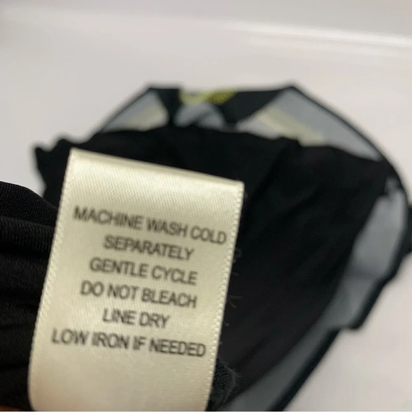 Soho Maxi Dress 2X Overlay Strappy  Black Green Print  Stretch Knit - Picture 7 of 8